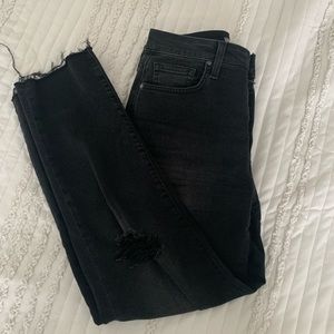 Joe’s High Rise Straight Leg Black Jeans